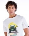 Shop Men's White 4x4 Off Road Graphic Printed T-shirt