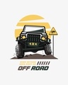 Shop Men's White 4x4 Off Road T-shirt-Full