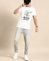 Shop Men's White Absolutely Awesome Typography T-shirt-Full