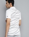 Shop Men's White Abstract Printed Polo T-shirt-Full
