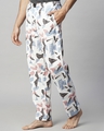 Shop Men's White Abstract Printed Pyjamas-Design