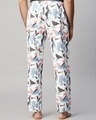 Shop Men's White Abstract Printed Pyjamas-Full