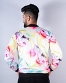 Shop Men's White Abstract Printed Relaxed Fit Velvet Jacket-Full