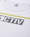 Shop Men's White Activ Typography Slim Fit Vest