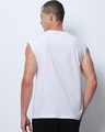 Shop Men's White Alive Graphic Printed Oversized Vest-Design