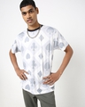 Shop Men's White All Over Aces Printed T-shirt-Full