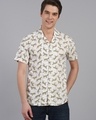 Shop Men's White All Over Animal Printed Shirt-Design