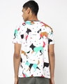 Shop Men's White All Over Animal Printed T-shirt-Design