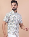 Shop Men's White All Over Camel Printed Relaxed Fit Shirt-Design
