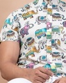 Shop Men's White All Over Elephant Printed Relaxed Fit Shirt