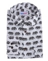 Shop Men's White All Over Elephant Printed Slim Fit Shirt-Full