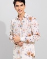 Shop Men's White All Over Floral Printed Slim Fit Shirt-Front