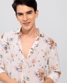 Shop Men's White All Over Floral Printed Slim Fit Shirt-Full