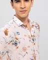 Shop Men's White All Over Floral Printed Slim Fit Shirt
