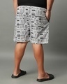 Shop Men's White All Over Newspaper Printed Plus Size Boxers-Full