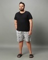 Shop Men's White All Over Newspaper Printed Plus Size Boxers