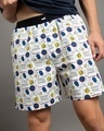 Shop Men's White All Over Printed Boxers-Front