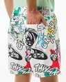 Shop Men's White Avengers All Over Printed Boxers