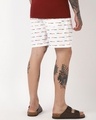 Shop Men's White All Over Printed Boxers-Full