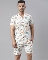 Shop Men's White All Over Printed Co-ord Set-Front