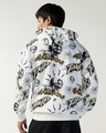 Shop Men's White All Over Printed Oversized Hoodies-Full