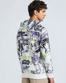 Shop Men's White All Over Printed Oversized Hoodies-Full
