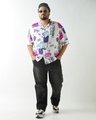 Shop Men's White All Over Printed Plus Size Shirt-Full