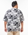 Shop Men's White All Over Printed Oversized Plus Size Shirt-Design