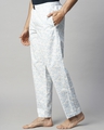 Shop Men's White & Blue All Over Printed Pyjamas-Design
