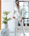 Shop Men's White  All Over Printed Relaxed Fit Shirt