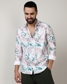 Shop Men's White All Over Printed Shirt-Front