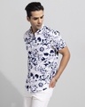 Shop Men's White All Over Printed Slim Fit Shirt-Design