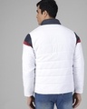 Shop Men's White & Blue Color Block Puffer Jacket-Full