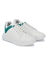 Shop Men's White and Green Designer Sneakers-Front