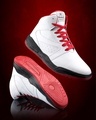 Shop Men's White and Red Color Block Casual Shoes-Front