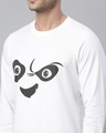 Shop Men's White Angry Panda Graphic Printed T-shirt