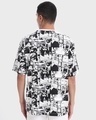 Shop Men's White Anime AOP Oversized T-shirt-Design