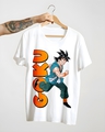 Shop Men's White Anime Goku Graphic Printed Cotton T-shirt-Design