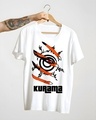 Shop Men's White Anime Kurama Graphic Printed Cotton T-shirt-Design