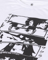 Shop Men's White Anime Naruto Attack Graphic Printed T-shirt