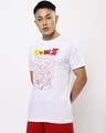 Shop Men's White Anime Printed T-shirt-Design