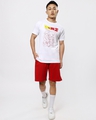 Shop Men's White Anime Printed T-shirt