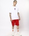 Shop Men's White AOT Founding Titan Graphic Printed Oversized T-shirt-Design