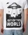 Shop Men's White Area 51 Graphic Printed T-shirt