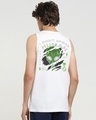 Shop Men's White Area 51 Keep Out Graphic Printed Vest-Design