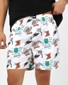 Shop Men's White Avengers All Over Printed Boxers-Front