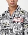 Shop Men's White Avengers All Over Printed Shirt