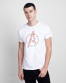 Shop Men's White Avengers All Stars (AVL) Printed T-shirt-Front