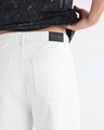 Shop Men's White Baggy Fit Mid-Rise Jeans