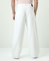 Shop Men's White Baggy Straight Fit Jeans-Design
